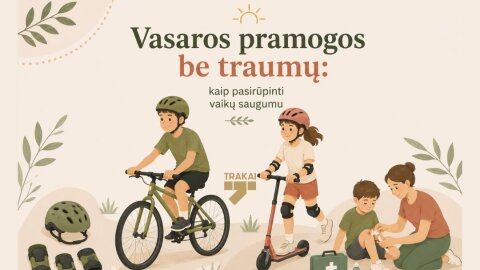 Vasaros pramogos be traumų: kaip pasirūpinti vaikų saugumu