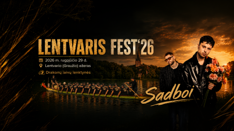 LENTVARIS FEST‘26 kviečia vasarą palydėti prie Graužio ežero: drakonų valčių lenktynės, koncertas...